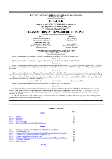 Thumbnail ACI Worldwide
 10-K Annual Report 