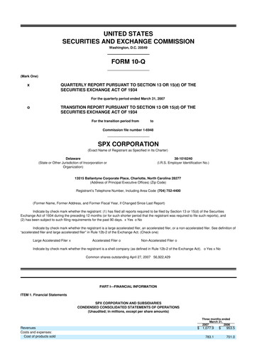 Thumbnail SPX Technologies 10-Q Quarterly Report FY 