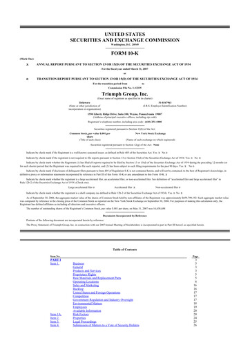 Thumbnail Triumph Group
 10-K Annual Report 