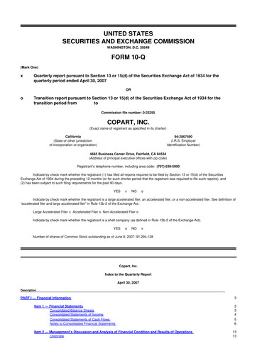 Thumbnail Copart
 10-Q Quarterly Report FY 