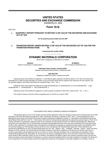 Thumbnail DMC Global 10-Q Quarterly Report FY 