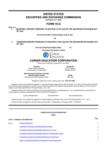 Miniature Perdoceo Education 10-Q Rapport trimestriel  