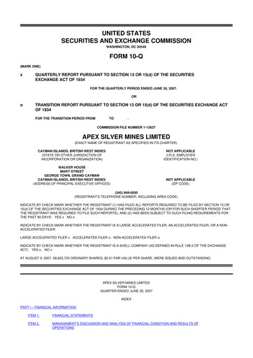 Thumbnail Golden Minerals
 10-Q Quarterly Report FY 