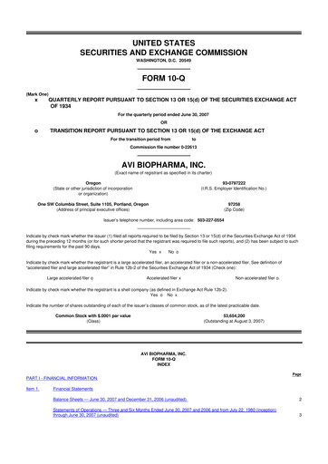 Thumbnail Sarepta Therapeutics
 10-Q Quarterly Report FY 