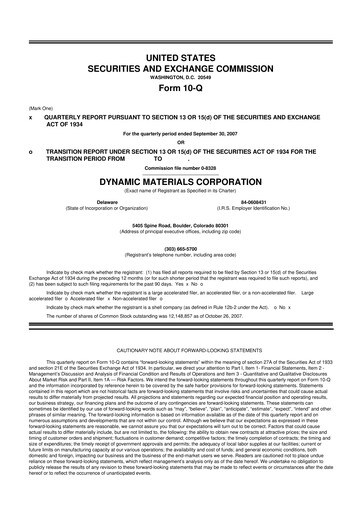 Thumbnail DMC Global 10-Q Quarterly Report FY 