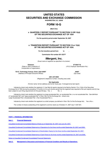 Vorschaubild Crexendo 10-Q Quartalsbericht  