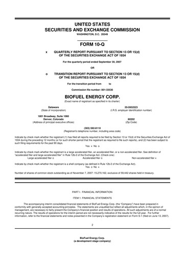 Miniature Green Brick Partners
 10-Q Rapport trimestriel  