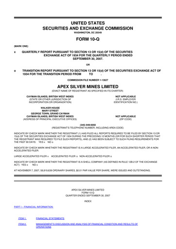 Thumbnail Golden Minerals
 10-Q Quarterly Report FY 