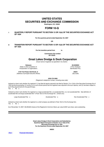 Thumbnail Great Lakes Dredge & Dock Corp. 10-Q Quarterly Report FY 