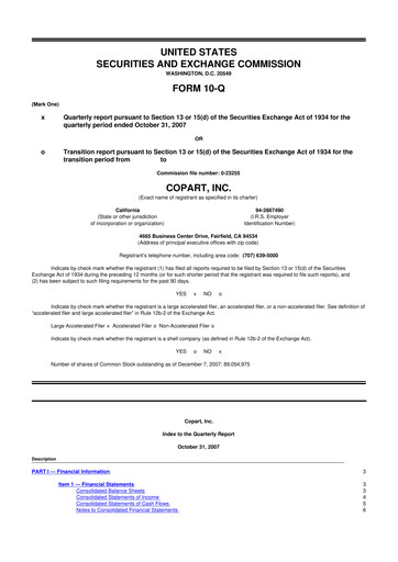 Thumbnail Copart
 10-Q Quarterly Report FY 