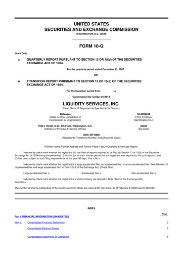 Thumbnail Liquidity Services
 10-Q Quarterly Report FY 