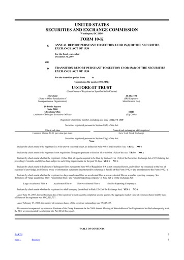 Thumbnail CubeSmart
 10-K Annual Report 