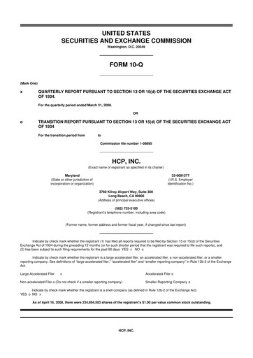 Thumbnail Healthpeak Properties
 10-Q Quarterly Report FY 