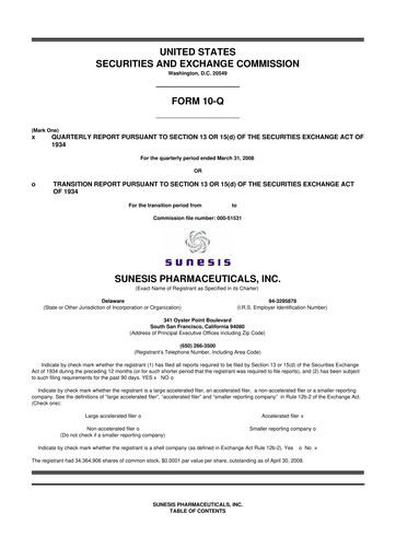 Vorschaubild Viracta Therapeutics 10-Q Quartalsbericht  