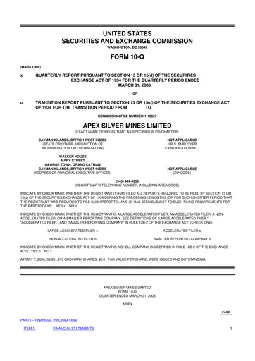 Thumbnail Golden Minerals
 10-Q Quarterly Report FY 