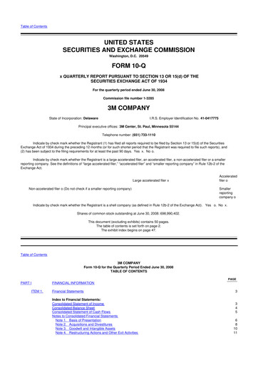 Thumbnail 3M 10-Q Quarterly Report FY 