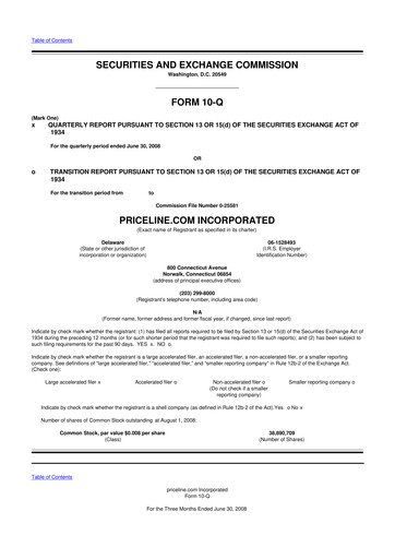 Thumbnail Booking Holdings (Booking.com) 10-Q Quarterly Report FY 