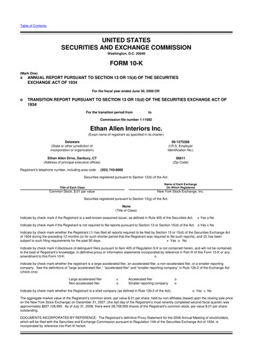 Vorschaubild Ethan Allen
 10-K Jahresbericht 