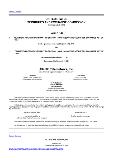 Thumbnail ATN International 10-Q Quarterly Report FY 