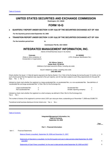 Thumbnail Where Food Comes From 10-Q Quarterly Report FY 