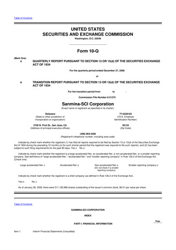 Vorschaubild Sanmina 10-Q Quartalsbericht  