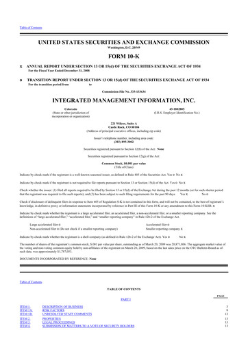 Thumbnail Where Food Comes From 10-K Annual Report 