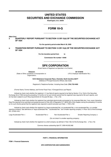 Thumbnail SPX Technologies 10-Q Quarterly Report FY 