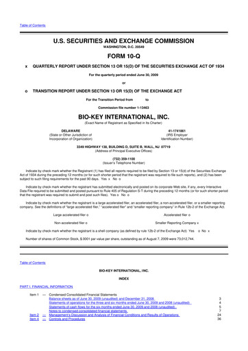 Vorschaubild BIO-key International
 10-Q Quartalsbericht  