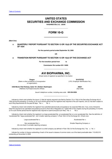 Thumbnail Sarepta Therapeutics
 10-Q Quarterly Report FY 