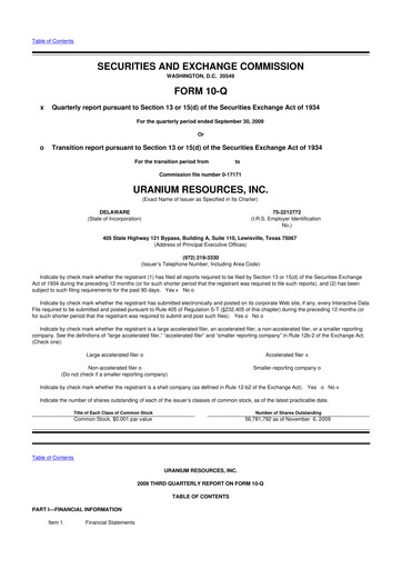 Thumbnail Westwater Resources
 10-Q Quarterly Report FY 
