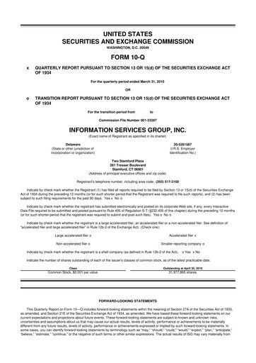Thumbnail Information Services Group 10-Q Quarterly Report FY 