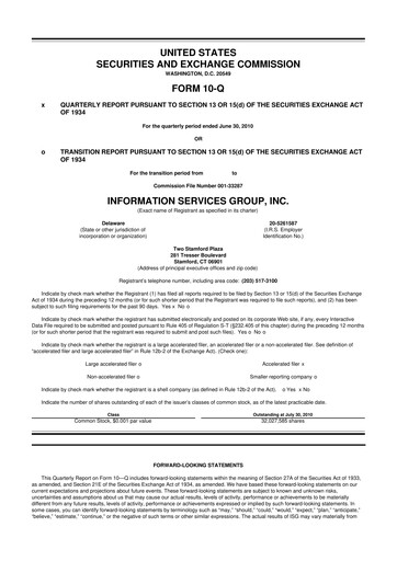 Thumbnail Information Services Group 10-Q Quarterly Report FY 