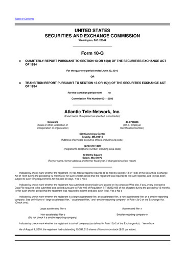 Thumbnail ATN International 10-Q Quarterly Report FY 