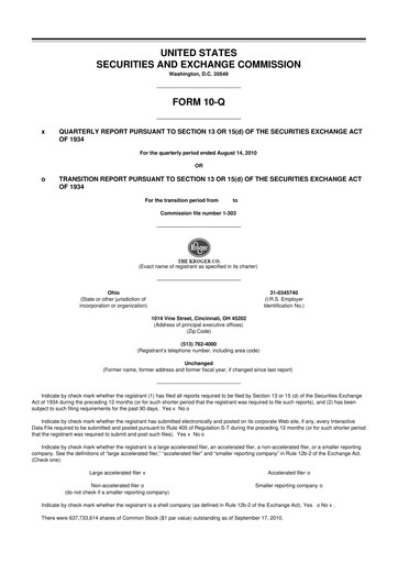 Vorschaubild Kroger 10-Q Quartalsbericht 2010 