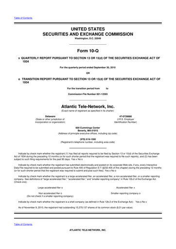 Thumbnail ATN International 10-Q Quarterly Report FY 