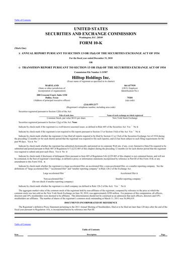 Thumbnail Hilltop Holdings 10-K Annual Report 