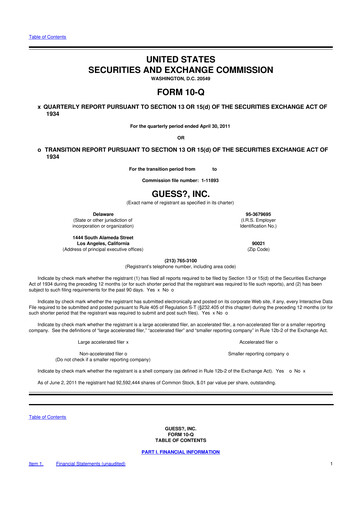 Thumbnail Guess 10-Q Quarterly Report FY2012 
