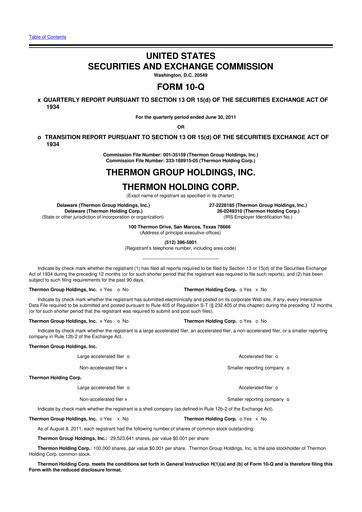 Thumbnail Thermon Group 10-Q Quarterly Report FY2012 