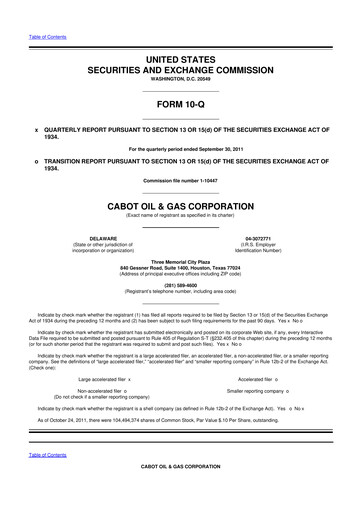 Thumbnail Coterra Energy 10-Q Quarterly Report FY2011 