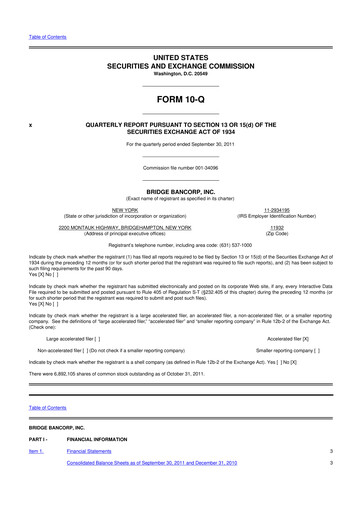 Vorschaubild Dime Community Bancshares 10-Q Quartalsbericht 2011 