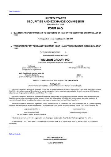 Thumbnail Willdan Group
 10-Q Quarterly Report FY2011 
