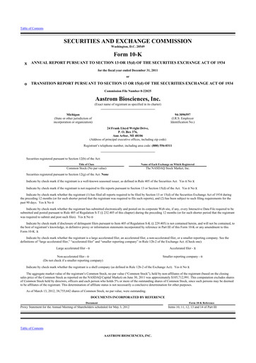 Thumbnail Vericel
 10-K Annual Report 2011