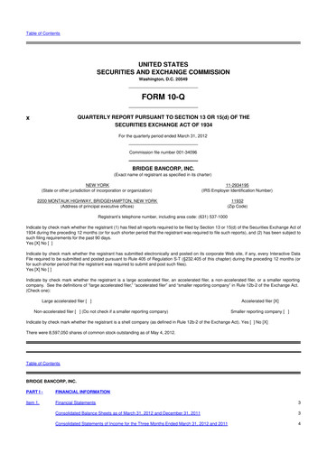 Vorschaubild Dime Community Bancshares 10-Q Quartalsbericht 2012 