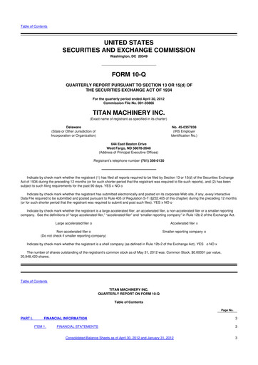 Thumbnail Titan Machinery 10-Q Quarterly Report FY2013 