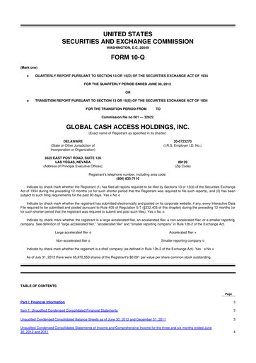 Thumbnail Everi Holdings
 10-Q Quarterly Report FY2012 