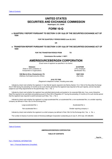Thumbnail Cencora 10-Q Quarterly Report FY2012 
