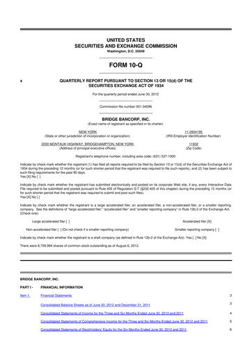 Vorschaubild Dime Community Bancshares 10-Q Quartalsbericht 2012 