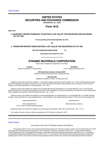 Thumbnail DMC Global 10-Q Quarterly Report FY2012 