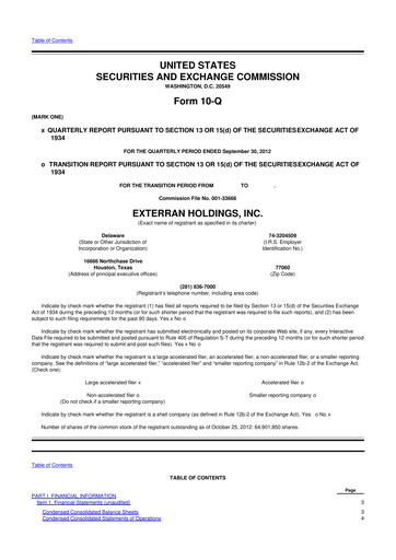 Thumbnail Archrock 10-Q Quarterly Report FY2012 