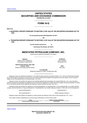 Vorschaubild Amplify Energy
 10-Q Quartalsbericht 2012 